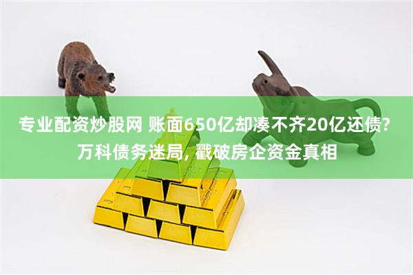 专业配资炒股网 账面650亿却凑不齐20亿还债? 万科债务迷局, 戳破房企资金真相